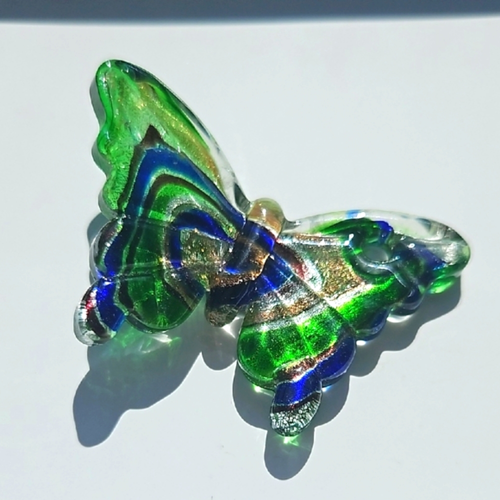 Glass Butterfly Pendant